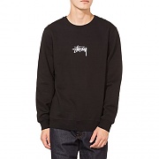 STUSSY STOCK APP. CREW-BLK